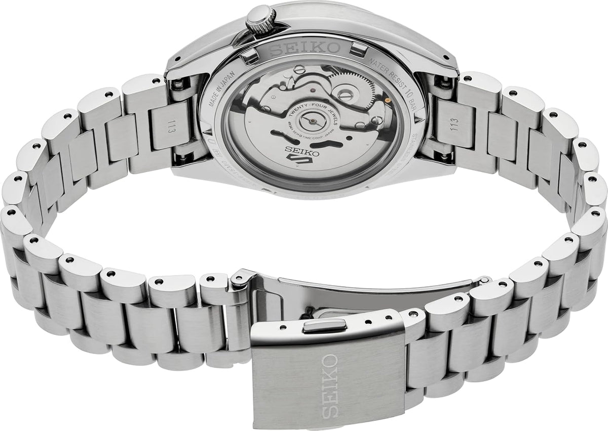 SEIKO 5 Sports Reloj Automático para Hombre con Caja de Acero Inoxidable y Manos Luminosas - Relojes de Pulsera Estilosos