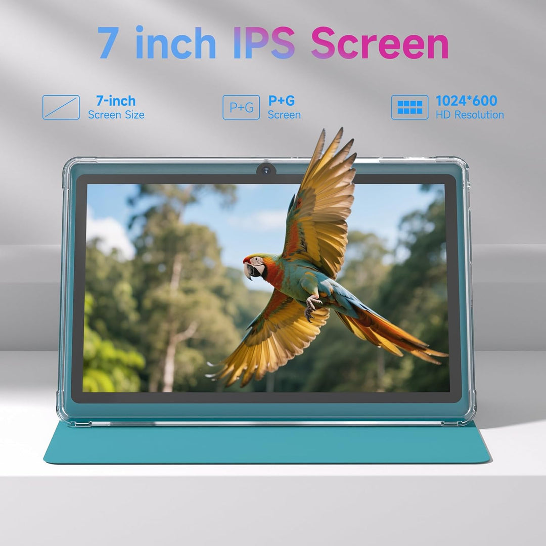 HOTTABLET Tablet Android 14.0 de 7 pulgadas con funda protectora, 8...