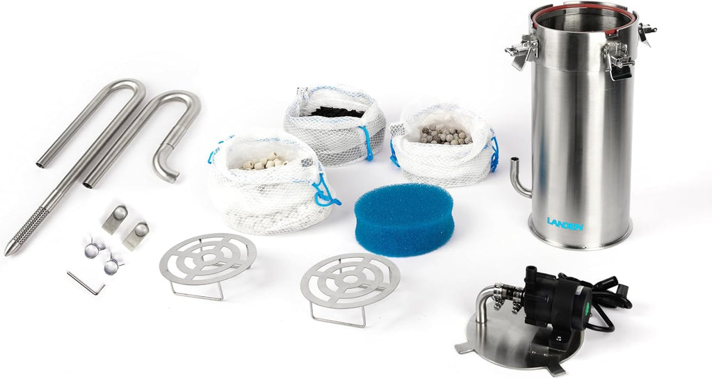 Kit de filtro de recipiente de acero inoxidable externo para acuario