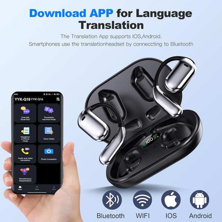 Auriculares de traducción AI en tiempo real, auriculares de traduct...