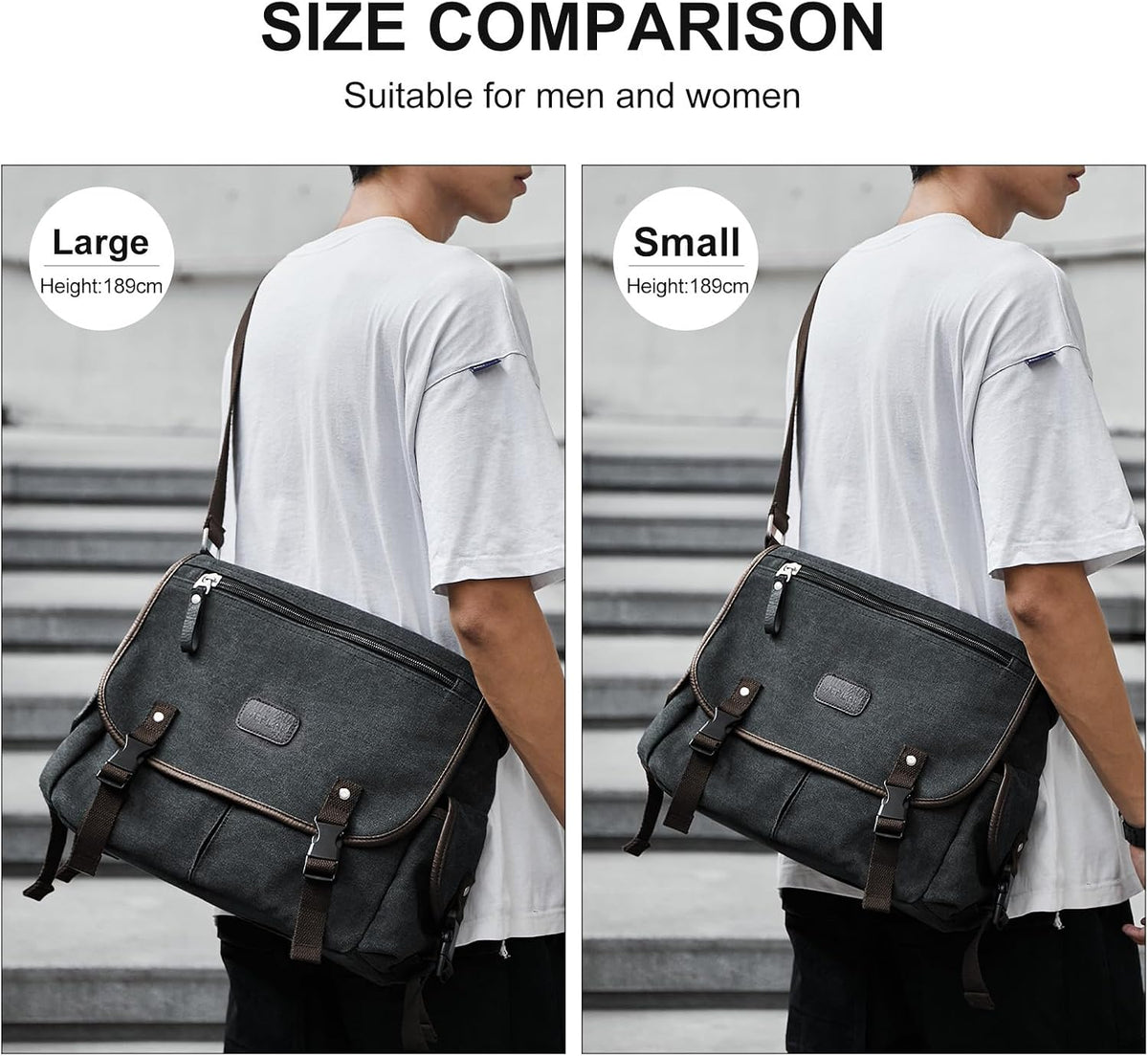Bolso de mensajero Hombres,Bolso cruzado impermeable,Bolso de hombro Satchel