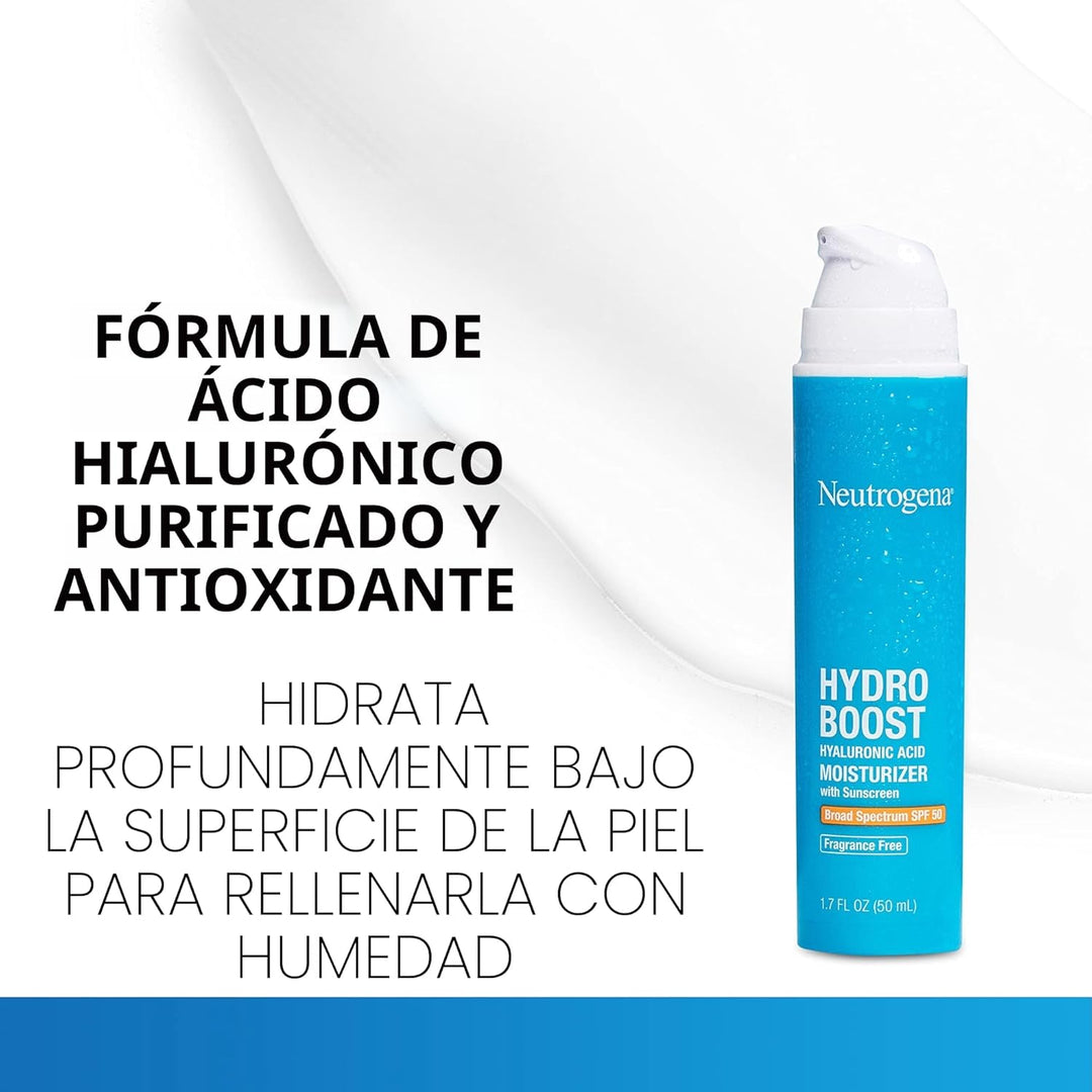 Neutrogena Hydro Boost - Hidratante facial hidratante con ácido hia...