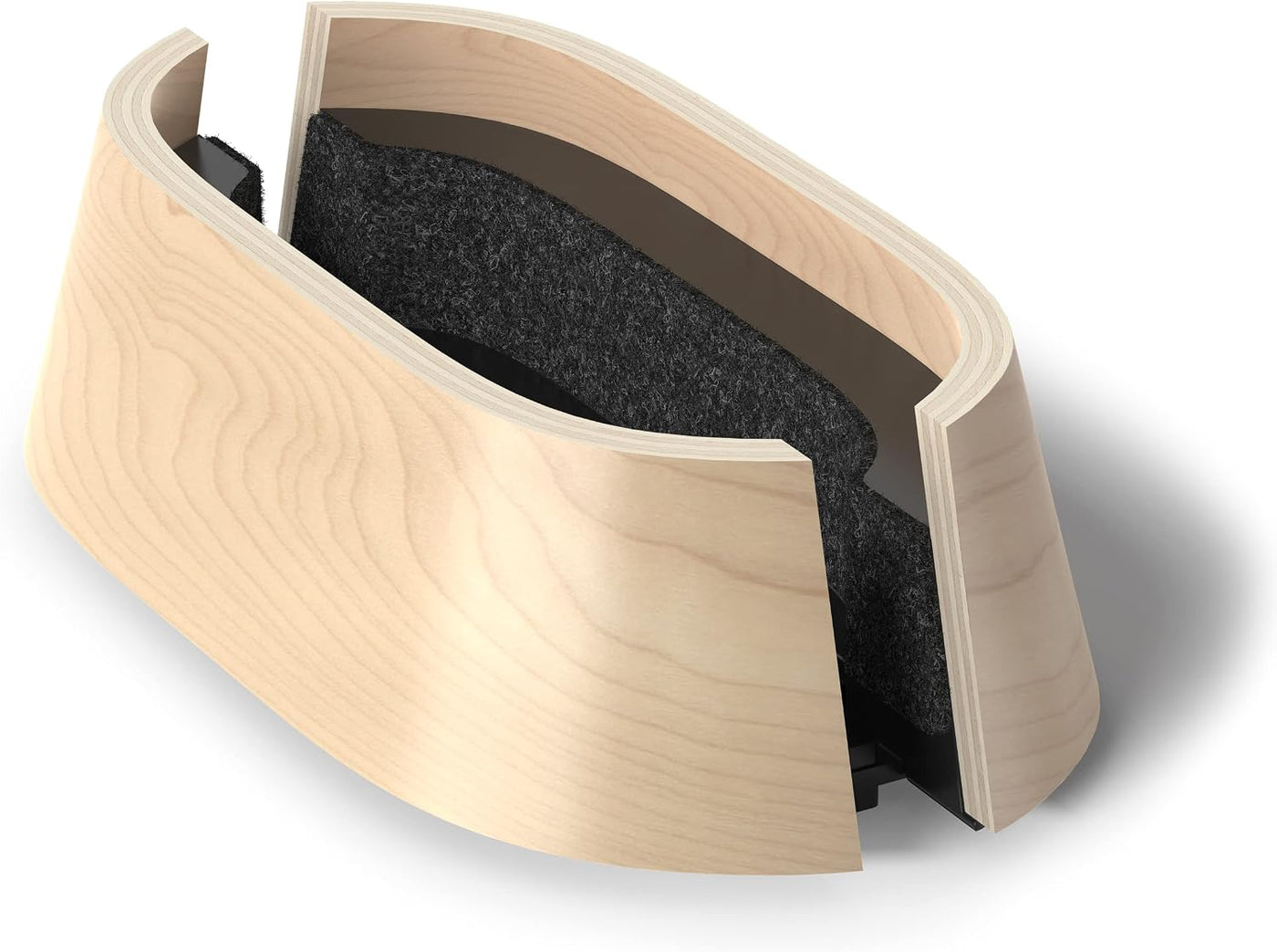 HumanCentric Soporte vertical para laptop en madera de arce, soport...