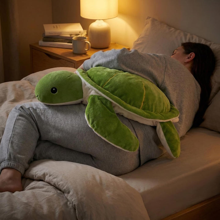 WEIGEDU Animal de Peluche Grande de Tortuga Marina con Peso, Juguet...