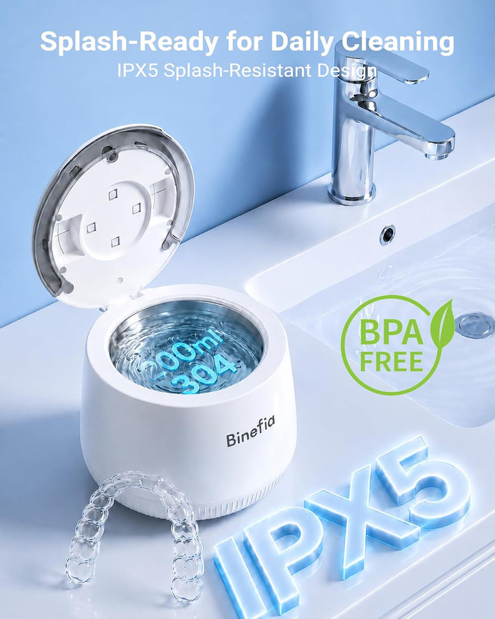 Máquina limpiadora ultrasónica inalámbrica con 4 modos, cápsula de...