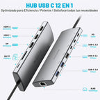 RSHTECH, RSH-T12HD, hub USB