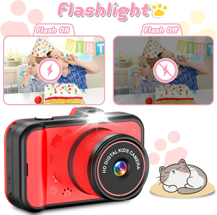 Cámara para niños de CHAKEYAKE, cámara digital para niños pequeños...