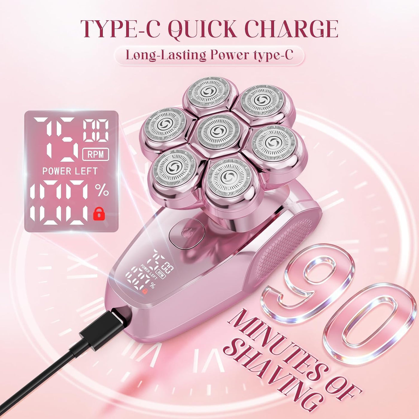 MALEGEBAZ Maquinillas de afeitar eléctricas para mujer, afeitadora...