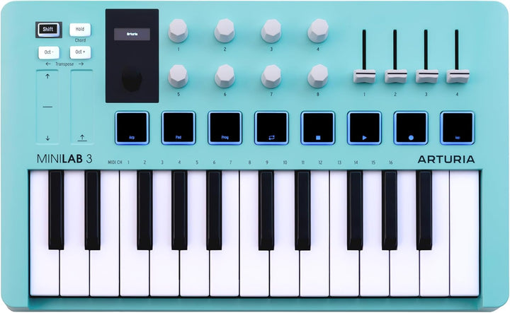 Arturia MiniLab Controlador de teclado MIDI USB de 3 a 25 teclas co...