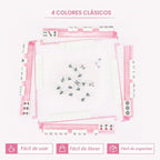 Racks transparentes premium para Mahjong con empujadores, paquete de 4 racks antideslizantes de acrílico