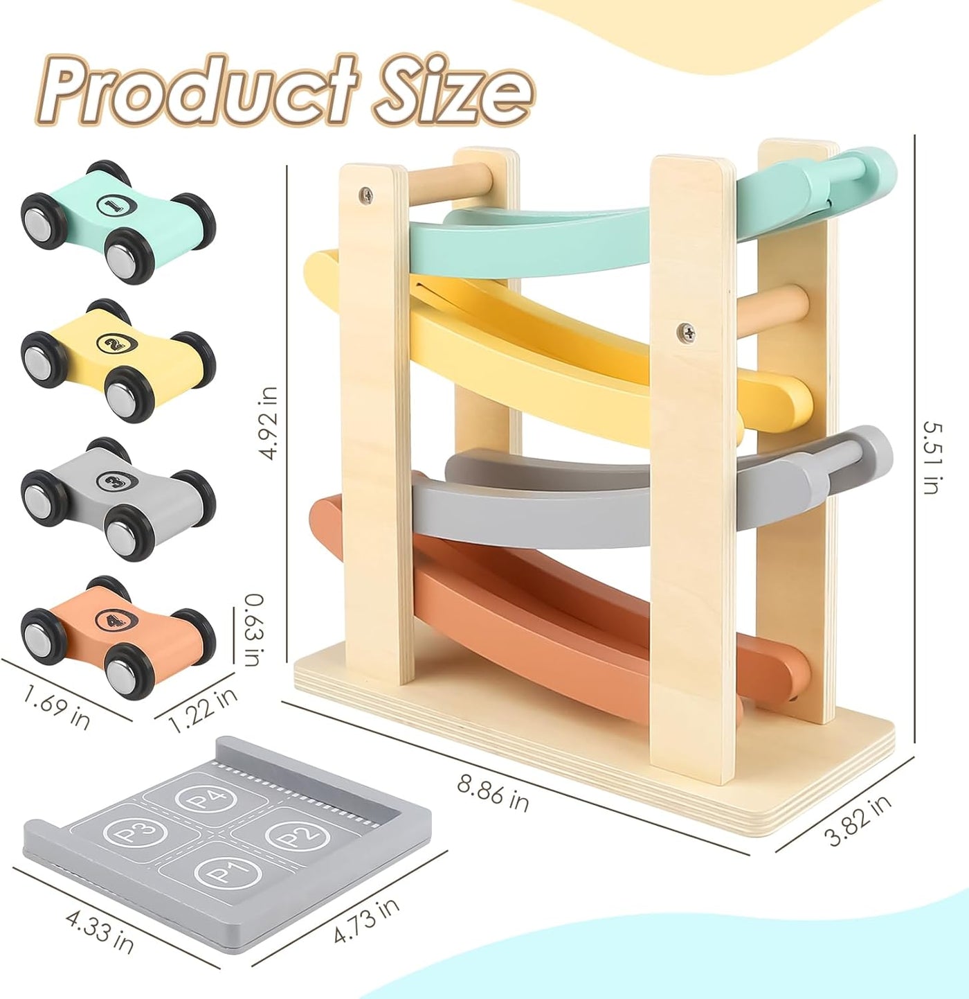 Joyreal Montessori Juguetes para niños y niñas de 1 a 2