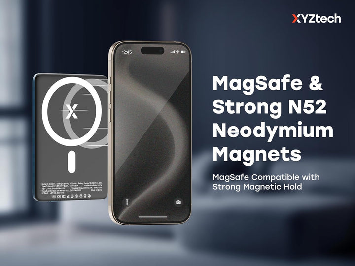 XYZtech X Blade 5K Slim Banco de Energía Magnético - 5000 mAh - Car...