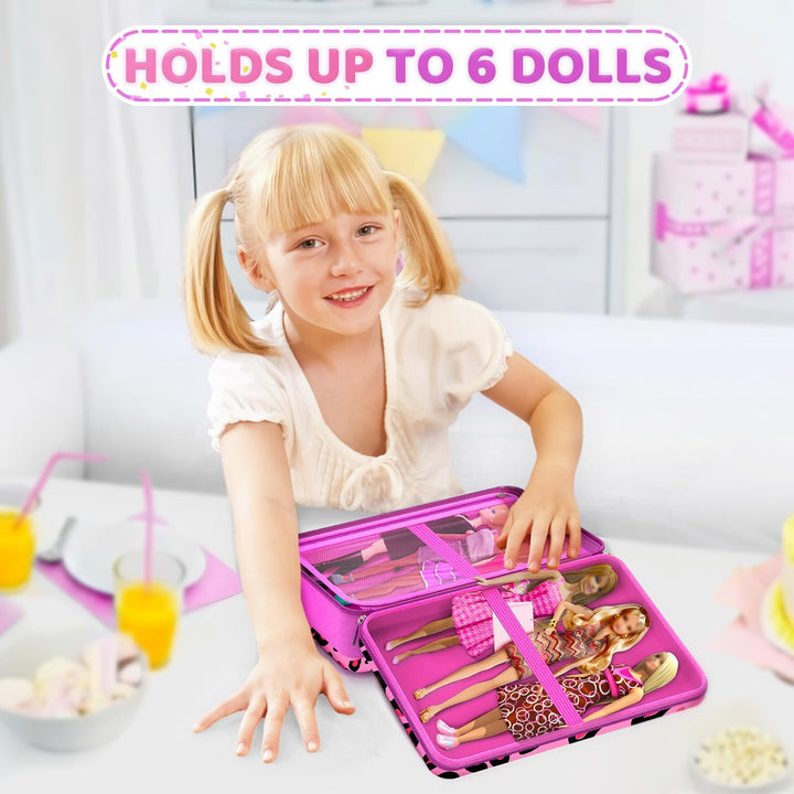 LININYHAO Funda de transporte compatible con muñecas Barbie de 12 p...