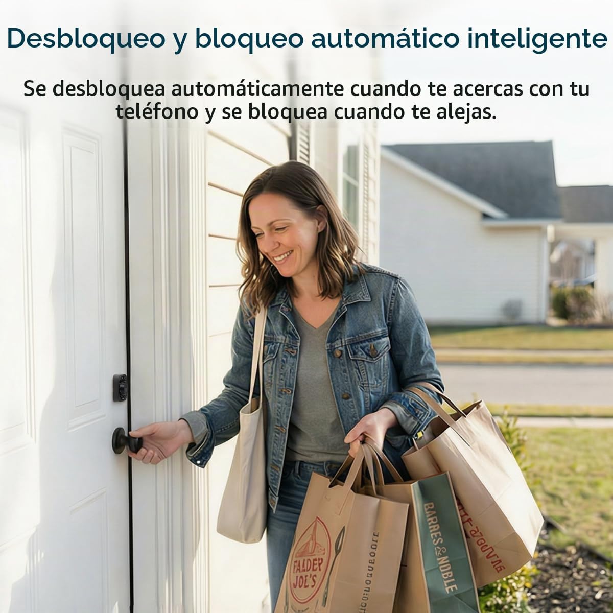 ULTRALOQ Cerradura inteligente WiFi U-Bolt con sensor de puerta
