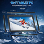 10.1" 2-en-1 ordenador portátil/tableta Windows, pantalla táctil FHD IPS, 12GB RAM 128GBSSD
