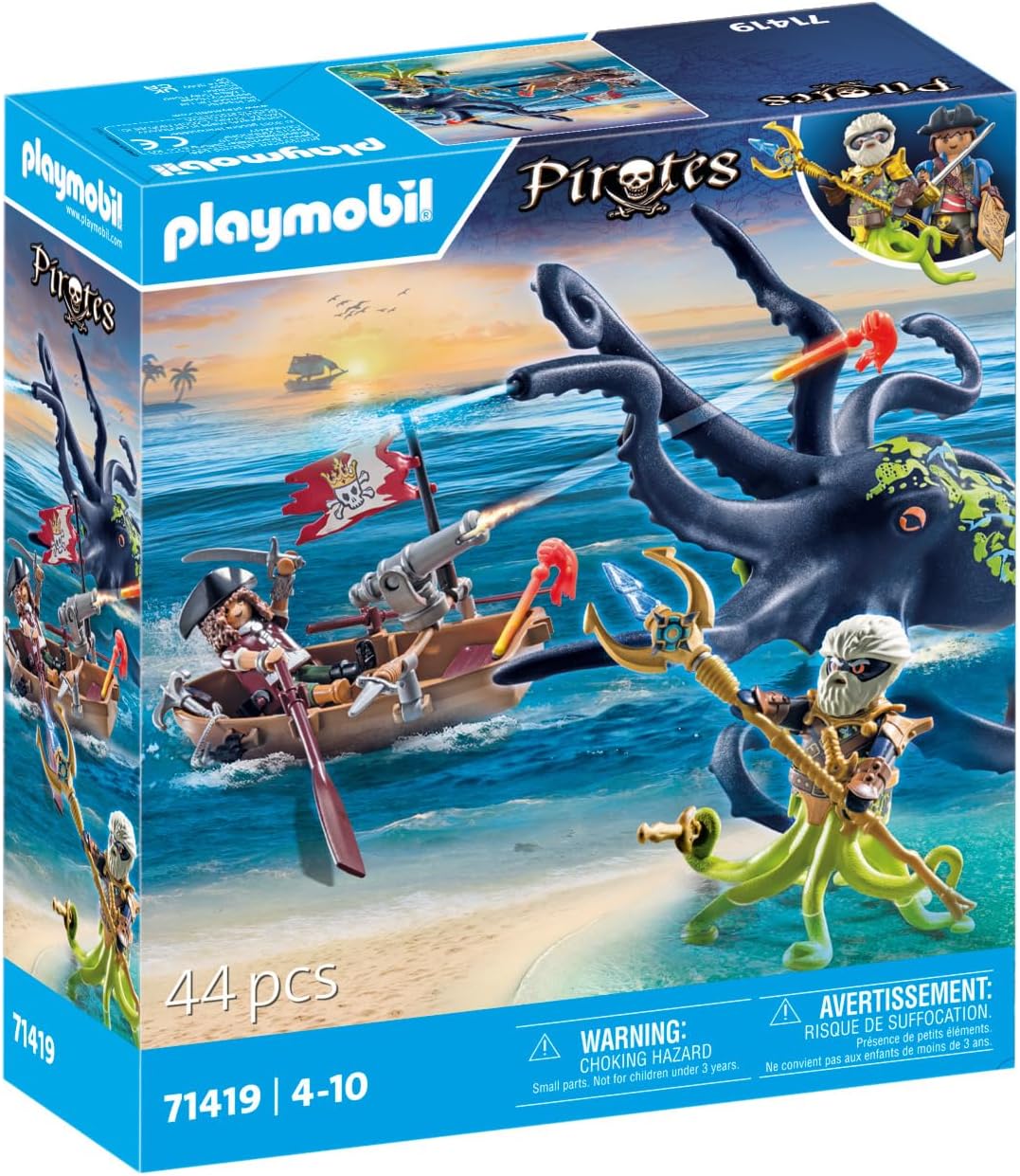 Playmobil Piratas: Batalla con el pulpo gigante