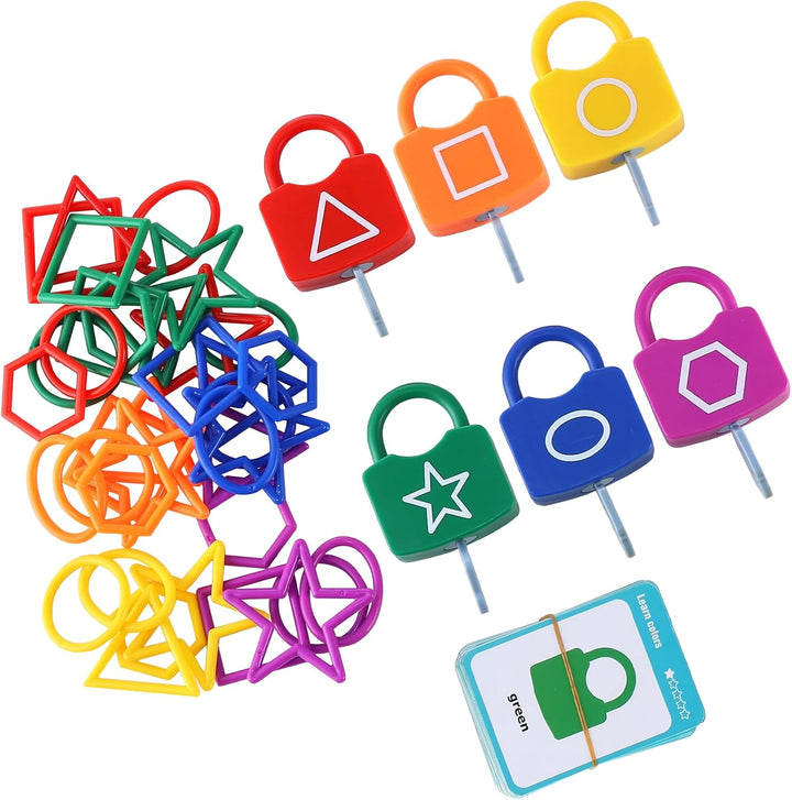 Xylolin Cerraduras de aprendizaje a juego con llaves para niños peq...