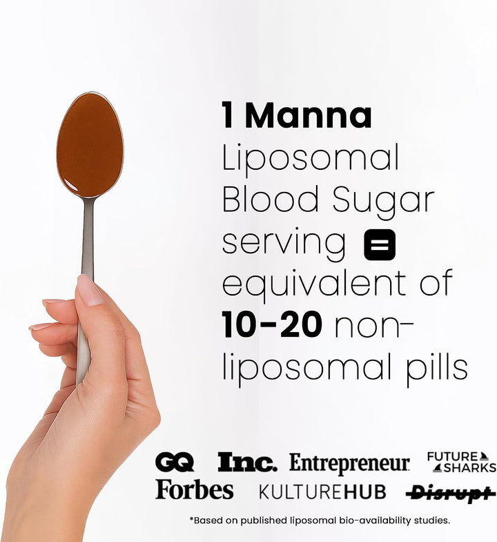 Manna Vitamins Evolved - Complejo liposomal de azúcar en sangre - A...