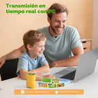 Microscopio digital de mano 1000X para niños: microscopio de bolsillo con pantalla IPS de 2.0 pulgadas, juguetes STEM, regalos de cumpleaños para niñas, niños y niños