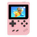 Consola de juego portátil retro con pantalla IPS de 3.0 pulgadas, consola retro para niños con 400 juegos clásicos preinstalados, batería recargable de 1020mAh, reproductor de bolsillo para viajes, arcade, rosa