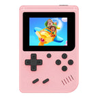 Consola de juego portátil retro con pantalla IPS de 3.0 pulgadas, consola retro para niños con 400 juegos clásicos preinstalados, batería recargable de 1020mAh, reproductor de bolsillo para viajes, arcade, rosa