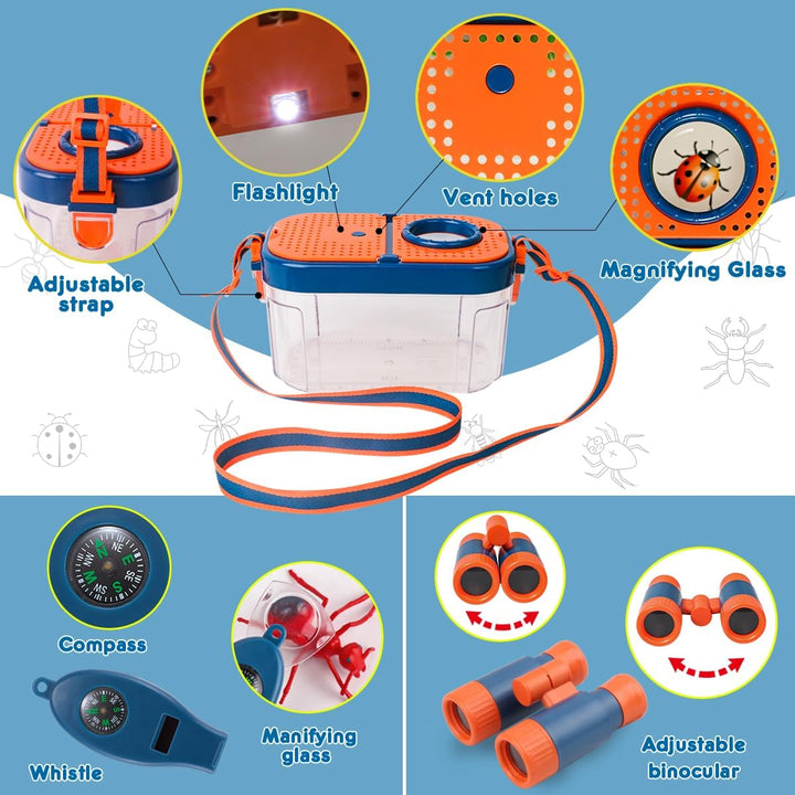 Meland Juego de camping para niños con tienda de campaña, ju