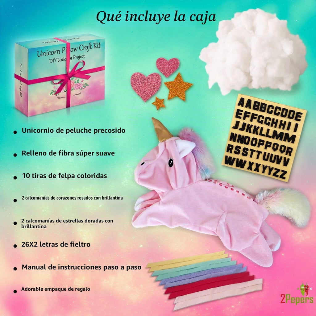 STEM Kit de almohada de unicornio DIY Artes y manualidades para niñas