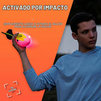 Nerf Lightstrike Vortex Balón de espuma - Balón LED de vórtice suave que cambia de color para lanzamientos de larga distancia - Activado por impacto - Baterías incluidas