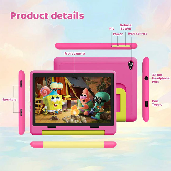 Gleeso Tableta para Niños Android 16, 24GB RAM 64GB ROM Tableta par...