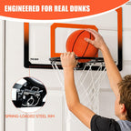 ALDWDY Aro de baloncesto para interiores sobre la puerta con baloncesto