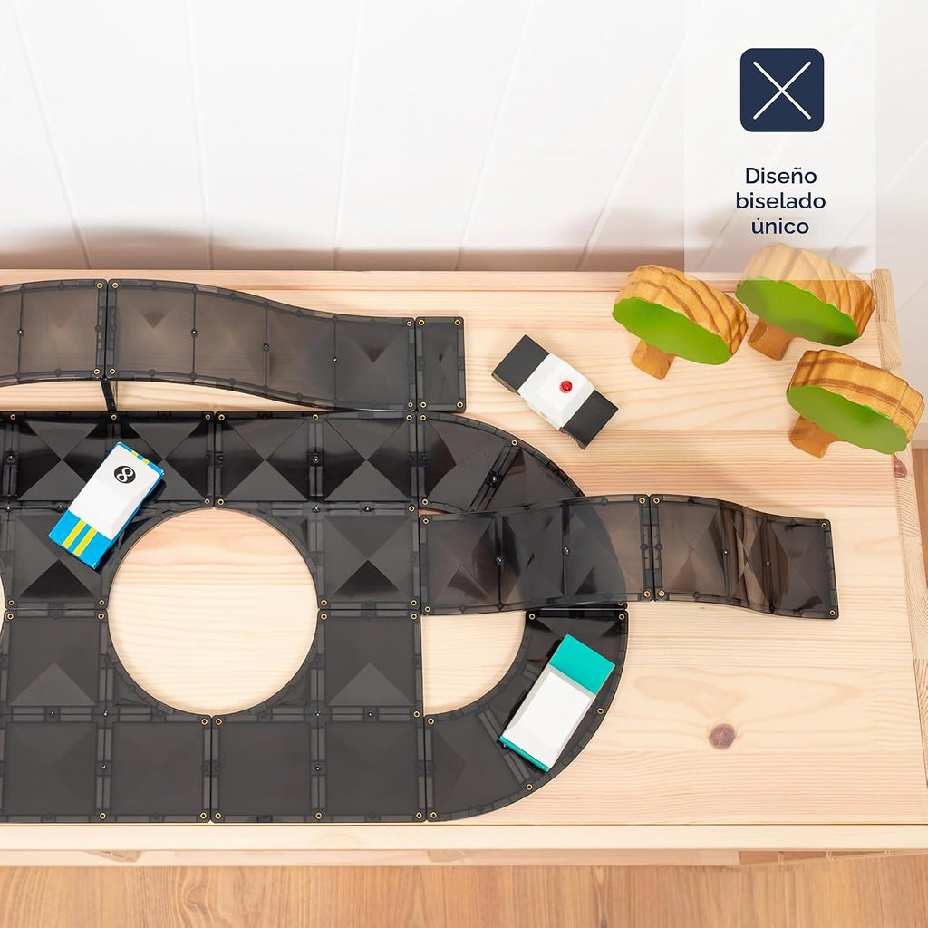 CONNETIX Paquete de rampas e intersecciones de azulejos magnéticos, 16 piezas
