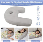 Almohada perforadora de 4 pulgadas para dormir de lado