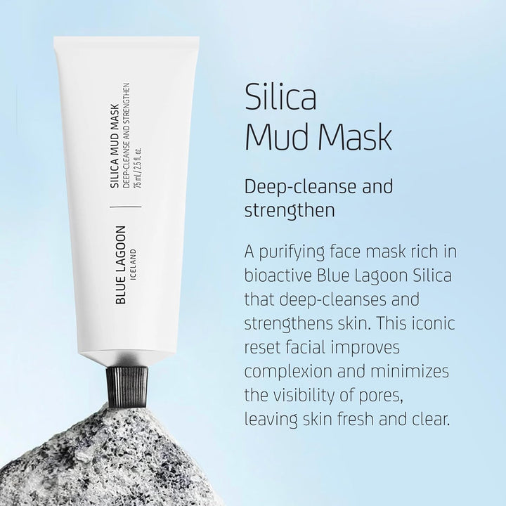Blue Lagoon Skin Science - Mascarilla facial de sílice de limpieza...