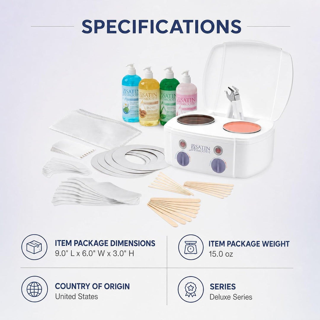 Kit Profesional de Calentador de Cera Dual Satin Smooth - Sistema d...