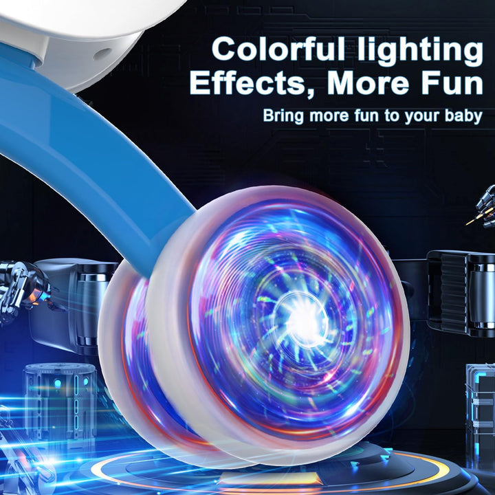 Bicicleta de equilibrio para bebés con iluminación colorida, juguet...