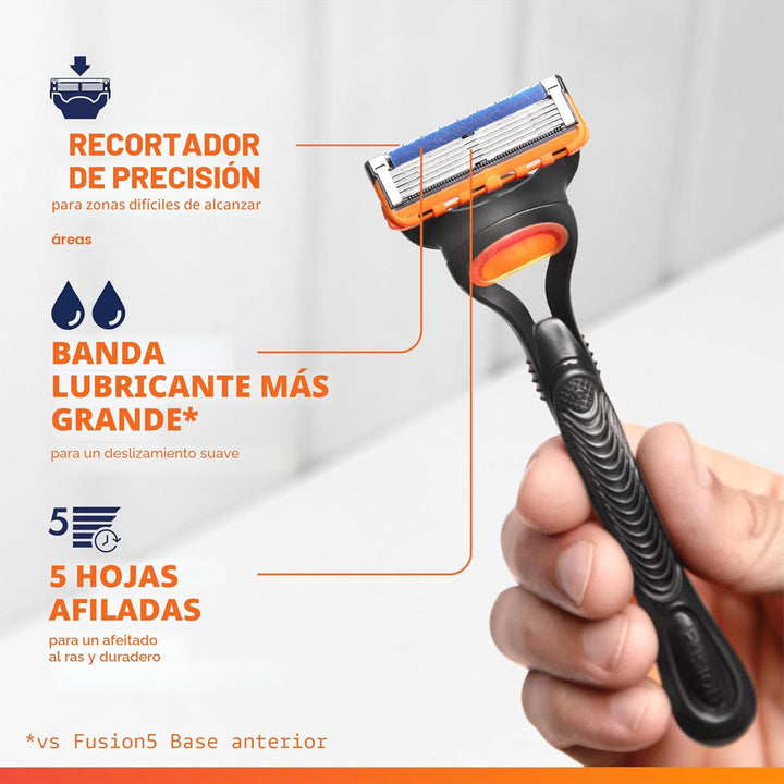 Gillette Fusion5 - Recambios de cuchillas de afeitar para hombre, 1...