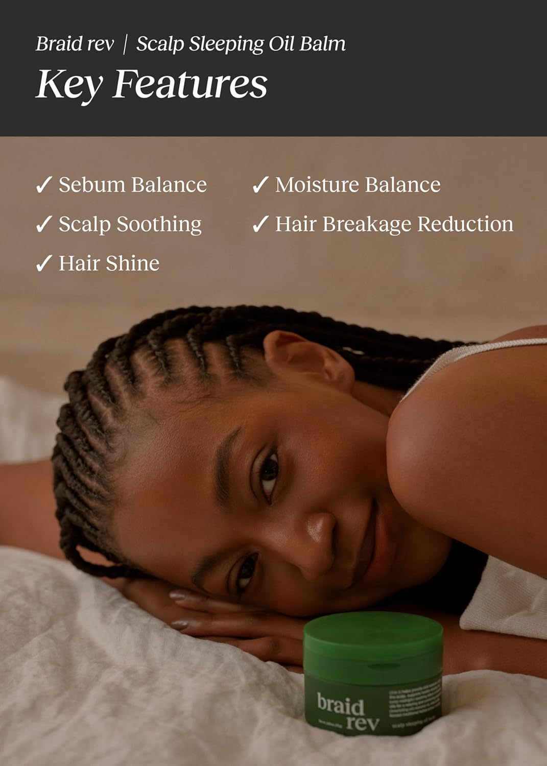 Bephor Braid Rev Scalp - Bálsamo de aceite para dormir, tratamiento...