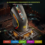 Redragon M602 Mouse para juegos, mouse ergonómico RGB para juegos c...