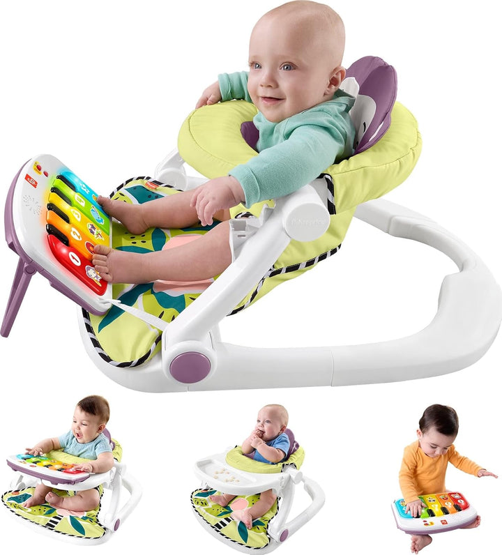 Fisher-Price Silla de bebé portátil Kick Play Deluxe