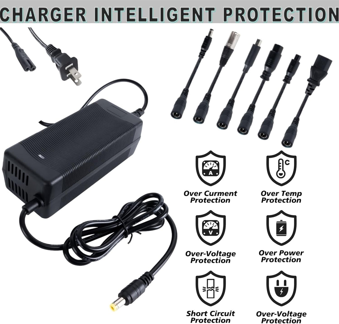 Cargador rápido de 294V 2A 7 en 1 enchufes universales