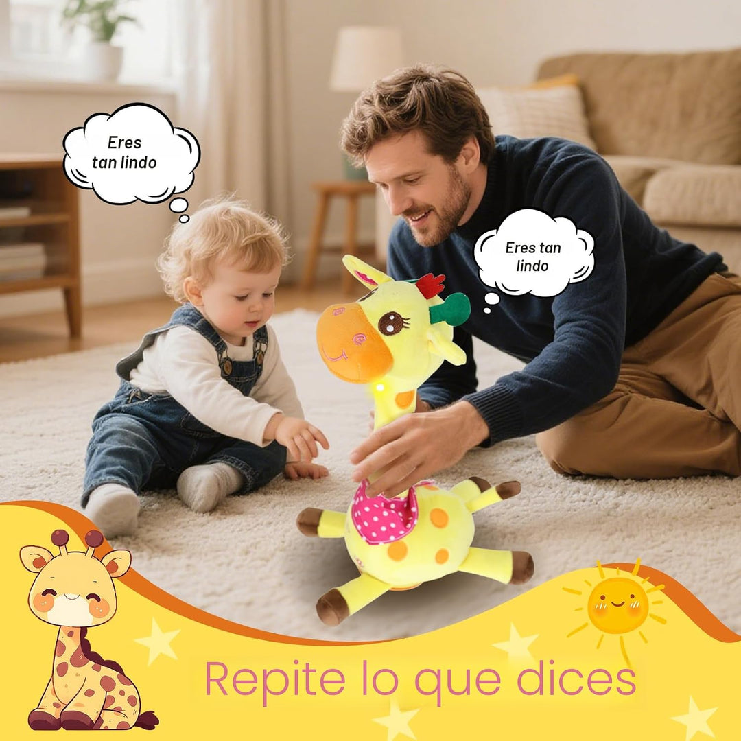 Hunfur - Juguete de Jirafa que Habla y Baila, Animal de Peluche que...