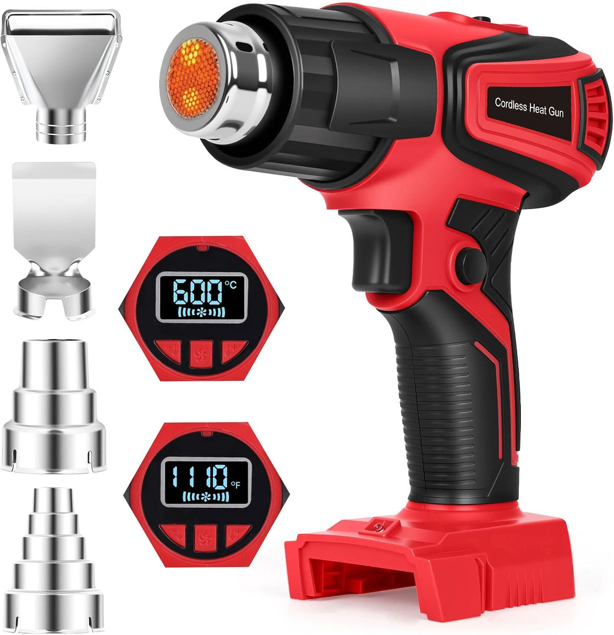 Pistola de calor inalámbrica compatible con batería Milwaukee m18 (sin