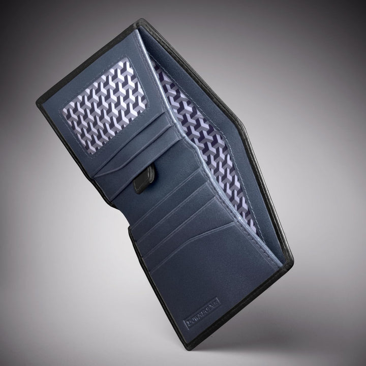 Downholme Billetera de Cuero Bifold con Silueta Delgada para Hombre...