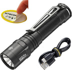 Nitecore MT2C Pro - Linterna EDC de 1800 lúmenes, recargable USB-C, LED de alta eficiencia, larga duración, tiro largo, delgada, ligera para transporte diario, guantera o al aire libre