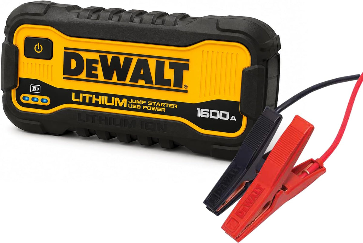 DeWalt DXAELJ16 Arrancador de Batería de 1600 Amperios Pico Reforzador de Batería con Estación de Energía USB