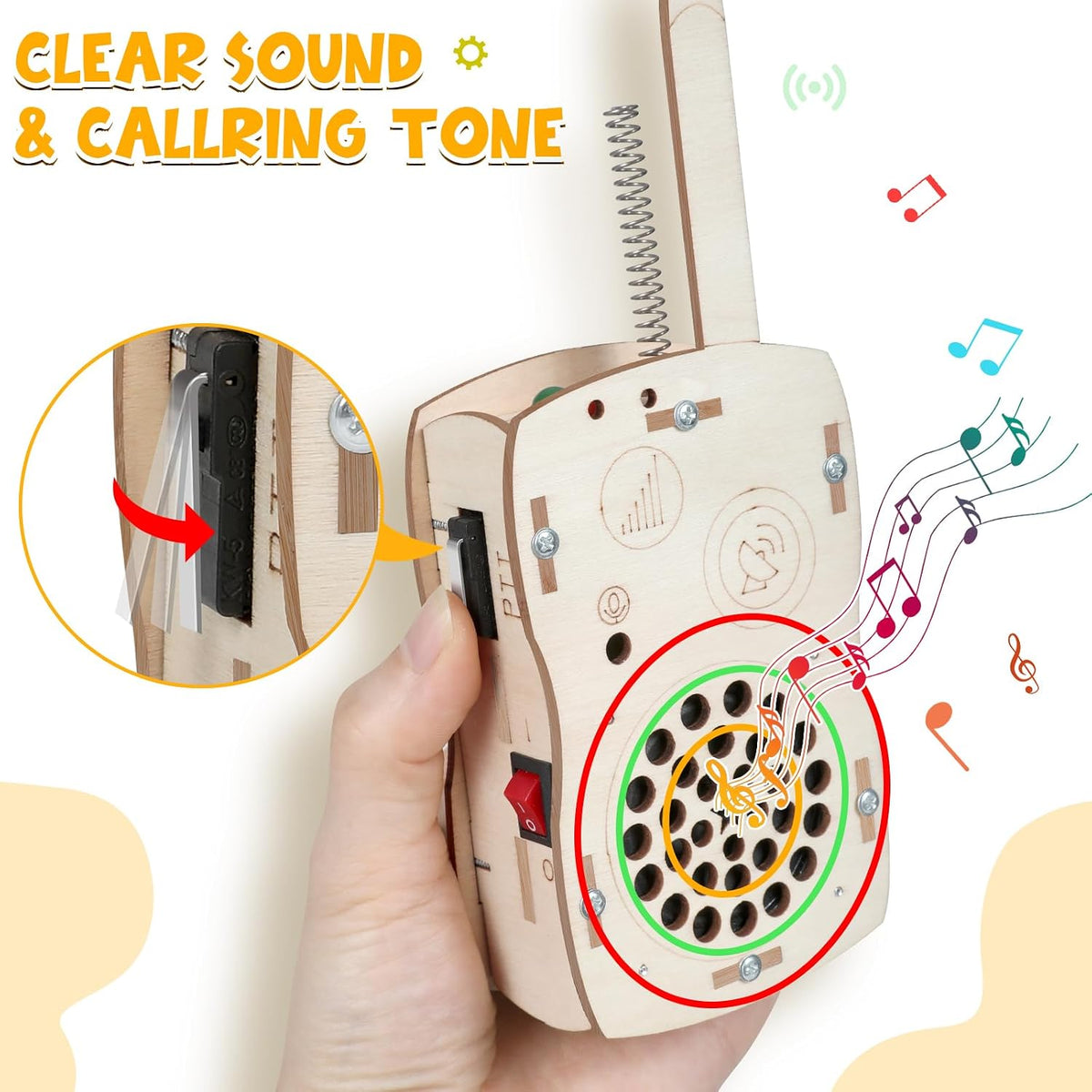 Stem Projects Walkie Talkies Juguetes para niños de 8 a 12 años 12 a 14 años Kit de ciencia Construye tu Propio Kit de Electrónica DIY para niños, experimentos científicos, niño de 9 a 12 años