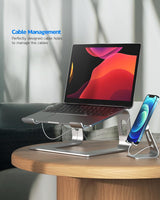 Nulaxy - Soporte para laptop, soporte de aluminio ergonómico para c...