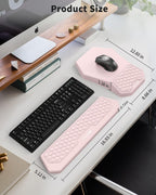 Juego de alfombrilla ergonómica para mouse con reposamuñecas y