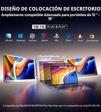 FOPO Extensor de pantalla para portátil de 14 pulgadas, monitor tri...