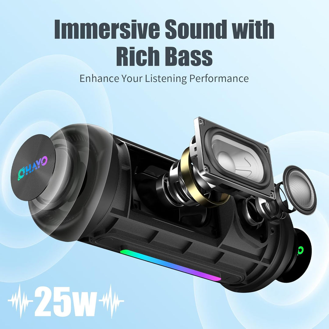 Altavoz Bluetooth inalámbrico fuerte sonido estéreo IPX7 impermeabl...